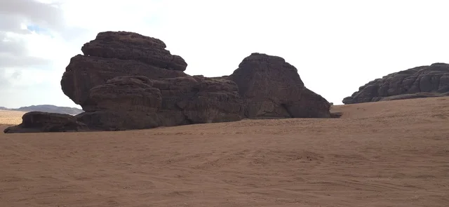 Sandstone Rock Formations in Tabuk Saudi Arabia Desert