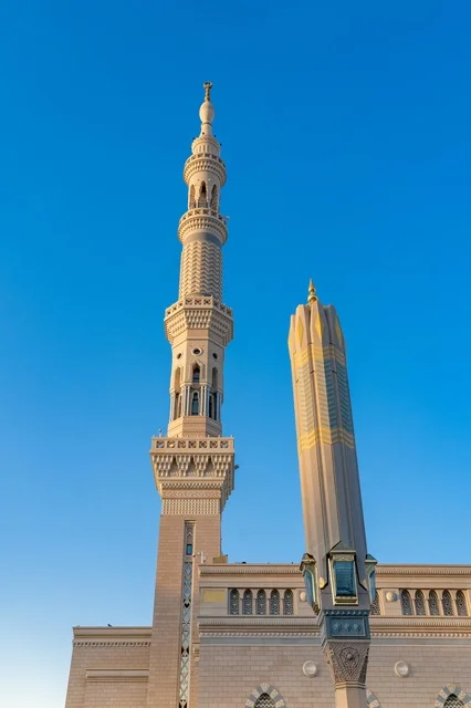 مئذنة المسجد النبوي في المدينة المنورة بالسعودية مئذنة المسجد النبوي في المدينة المنورة بالسعودية