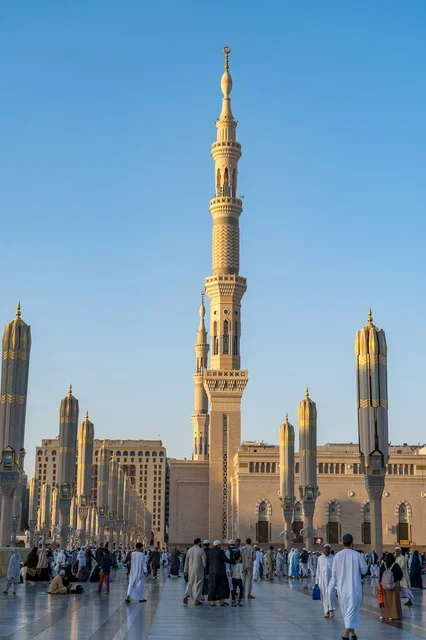 Al-Masjid an-Nabawi Mosque Medina Minaret View