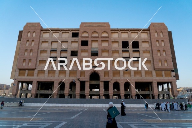 Brown Stone Building in Medina Saudi Arabia Plaza