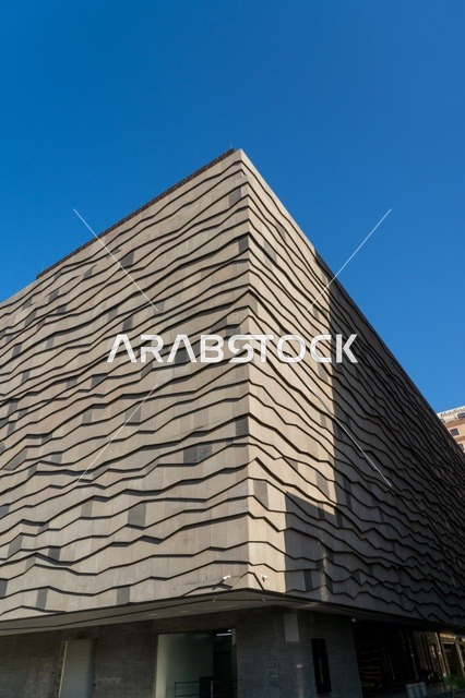 Modern Stone Building Facade in Medina Saudi Arabia