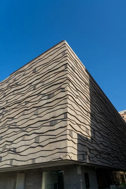 Modern Stone Building Facade in Medina Saudi Arabia