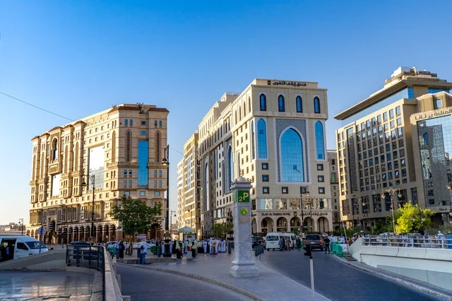 Modern Hotels and Buildings in Madinah Saudi Arabia