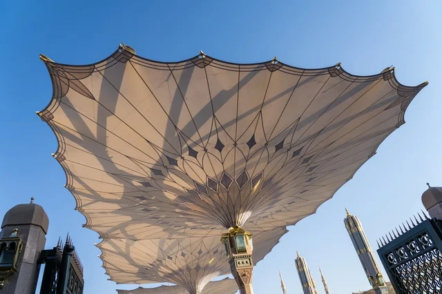 Giant Umbrellas at Al-Masjid an-Nabawi Medina