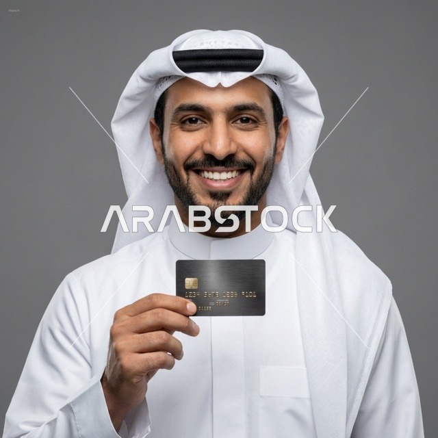 شاب سعودي يحمل بطاقة ائتمانية سوداء فاخرة