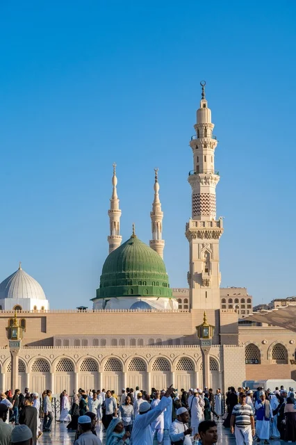 The Green Dome at Al-Masjid an-Nabawi Medina