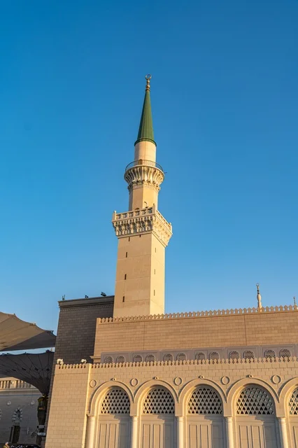 مئذنة المسجد النبوي الشريف في المدينة المنورة مئذنة المسجد النبوي الشريف في المدينة المنورة
