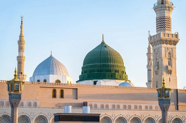 Green Dome of Prophet's Mosque in Medina