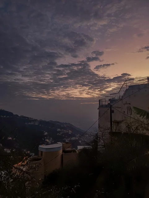 جبال منطقة جازان السعودية وقت الغروب