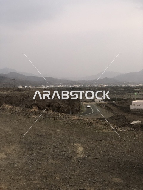 المناظر الجبلية والوديان في مدينة الباحة السعودية