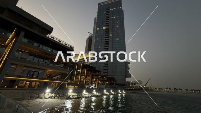 Motal Complex Al Khobar Waterfront at Night