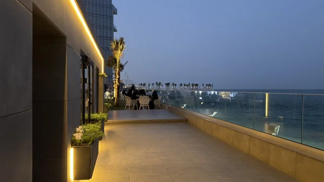 Matal Complex Al Khobar Rooftop Terrace at Night