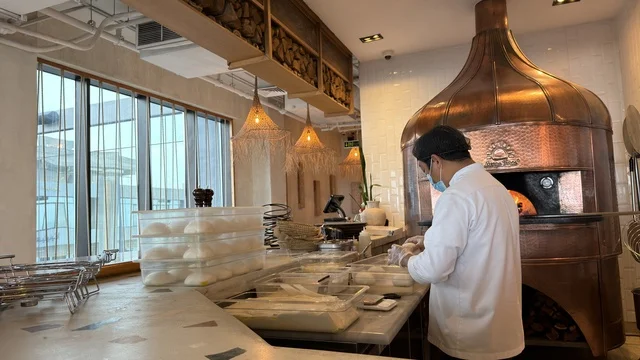 Chef Preparing Dough at Matal Complex Al Khobar Bakery