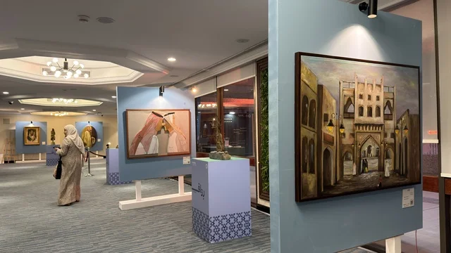 معرض لوحات فنية في مجمع جراند هاوس  الخبر