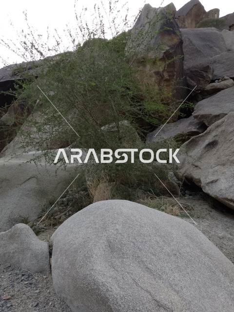 Granite Rocks and Mountain Landscape Al Baha Saudi Arabia