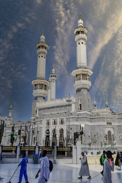 مآذن المسجد الحرام مكة المكرمة السعودية