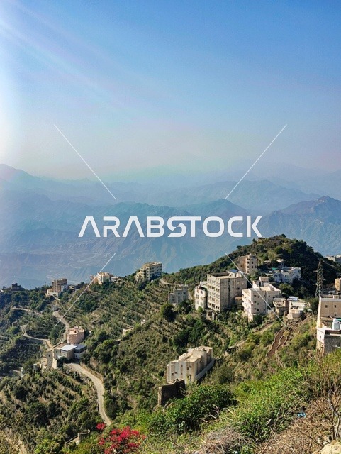 Faifa Mountains Jazan Saudi Arabia Rural Landscape