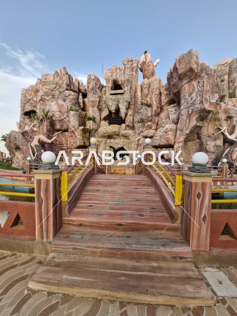 جسر منتزه الخلب في المندق بمنطقة الباحة