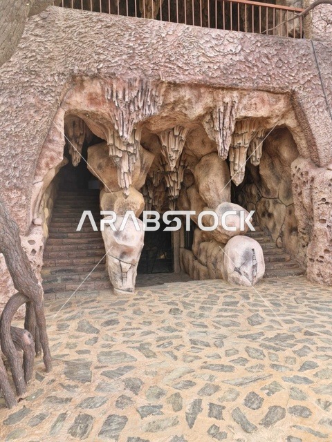 منتزه الخلب المندق الباحة كهف اصطناعي