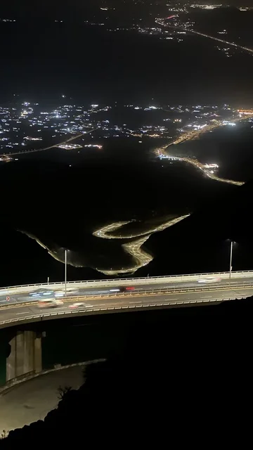 Taif Aqabat Al-Hada Mountain Pass at Night