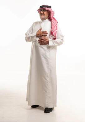 Senior Saudi Man in Traditional Thobe and Shemagh