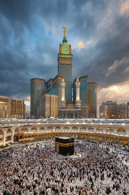 Kaaba Grand Mosque Makkah Royal Clock Tower View