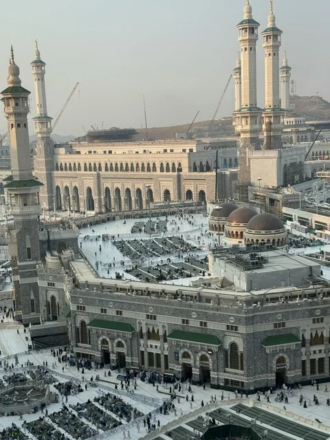 المسجد الحرام مكة المكرمة إطلالة جوية لصحن المطاف