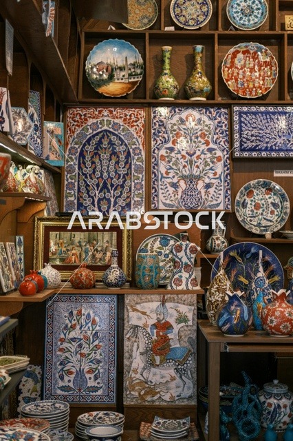 متجر الفخار التقليدي والسيراميك المزخرف في سلطنة عمان