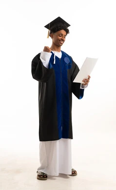 Omani Male Graduate Celebrating Success with Diploma