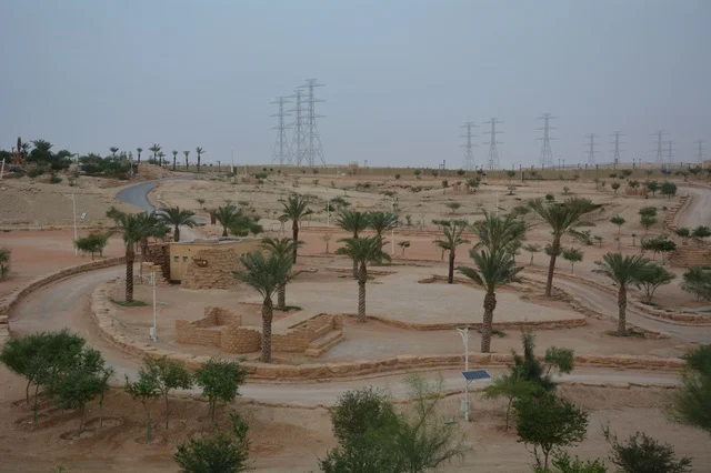 Banban Riyadh Park Landscape with Palm Trees