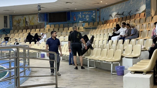 مدرجات الجمهور في قرية الدولفين بالدمام