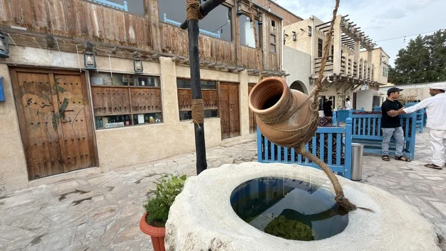 Traditional Water Well at Tarout Castle Qatif