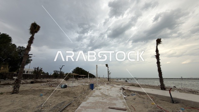 Construction Site at Ship Corniche Dammam Saudi Arabia