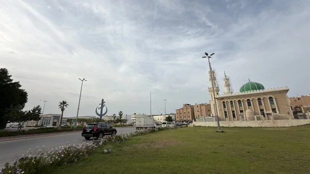 Mosque and Monument near Tarout Castle in Qatif Saudi Arabia