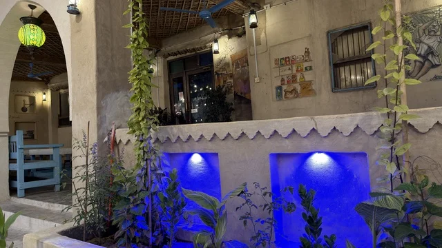 Traditional Building Tarout Castle Qatif Night Lighting
