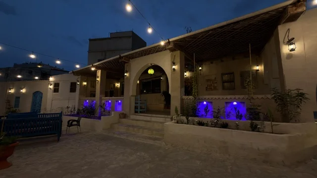 Traditional Architecture Near Tarout Castle Qatif at Night