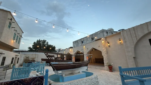 Tarout Castle Qatif Traditional Courtyard at Twilight