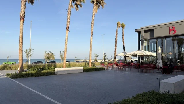 Maraf Jowar Al Khobar Coastal Restaurant with Palm Trees