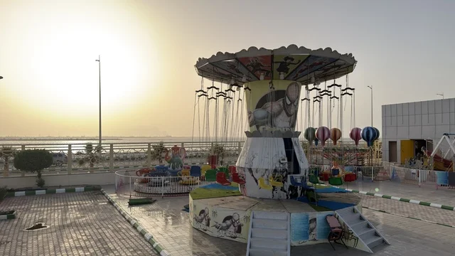 Swing Ride at Dolphin Village Dammam at Sunset