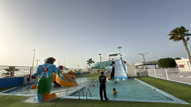 Dolphin Village Dammam Water Park Slides and Pool