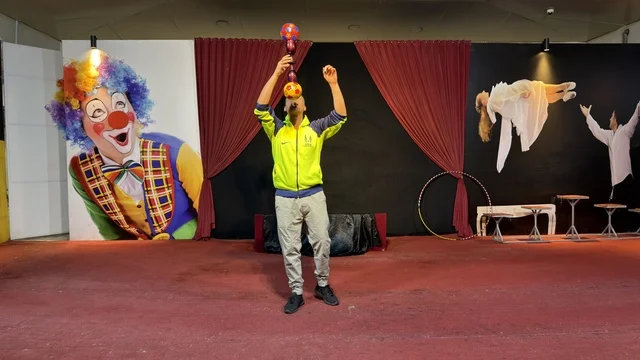Circus Performer at Dolphin Village Dammam Stage