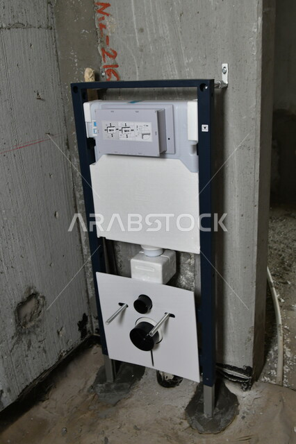 Maintenance tools and equipment, electrical wiring panel inside the building, repairs and construction, architecture