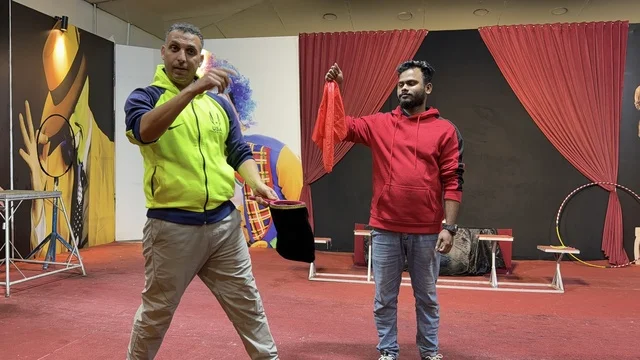 Magic Show Stage Performance at Dolphin Village Dammam