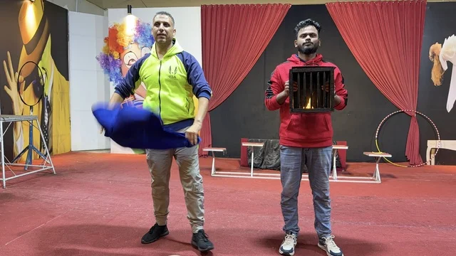 Stage Magicians at Dolphin Village Dammam Saudi Arabia