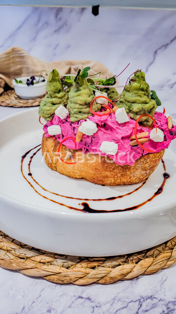 Picture of a plate of delicious and healthy breakfast, Arabic breakfast, delicious food recipes and dishes, healthy food, Ramadan suhoor, useful and healthy dish, healthy food, delicious breakfast