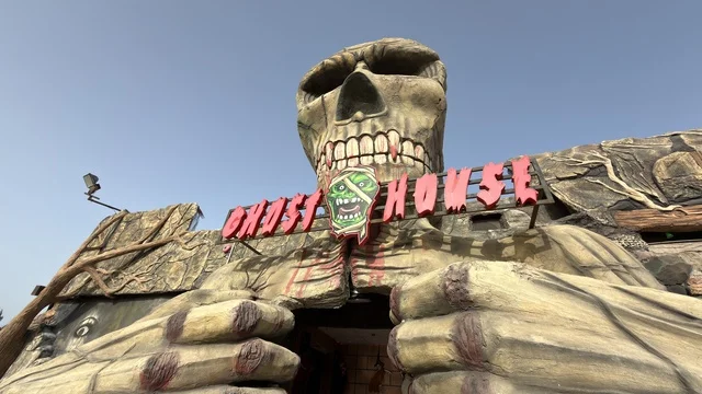 Ghost House Skull Building at Dolphin Village Dammam