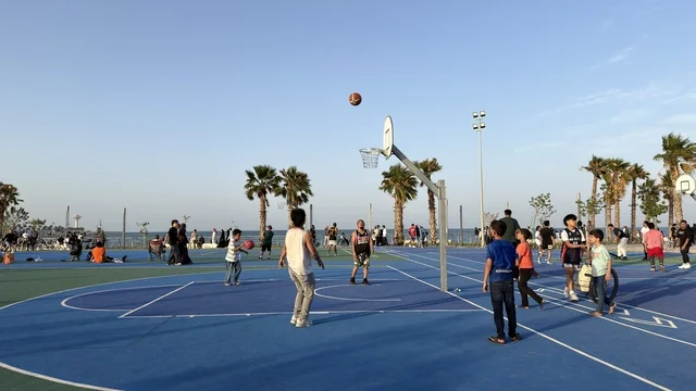 ملعب كرة السلة في تراس الخبر السعودية