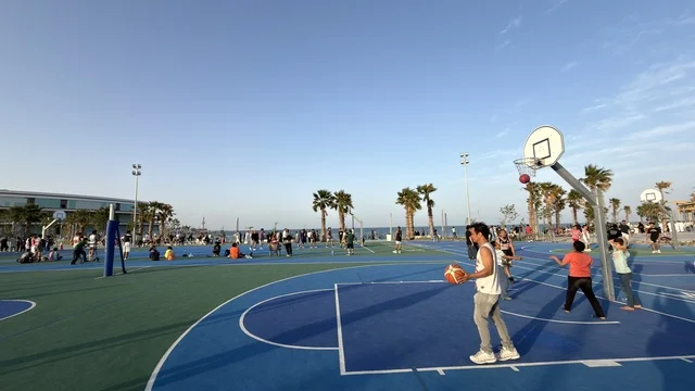 Outdoor Basketball Court Terrace Khobar Saudi Arabia