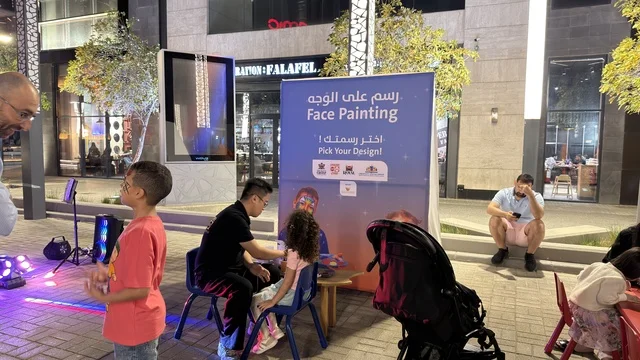 Children Face Painting Event at Ajdan Walk Khobar Night