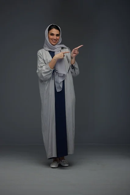 Saudi Woman Interacting with the Camera